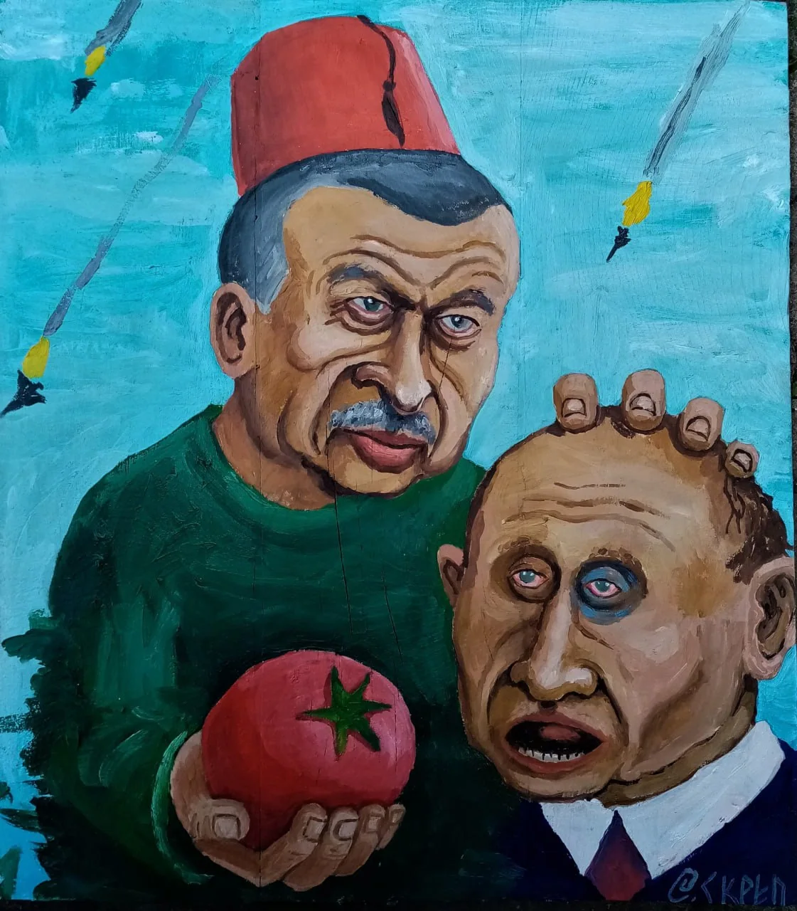 Erdoğan se la cava con i pomodori