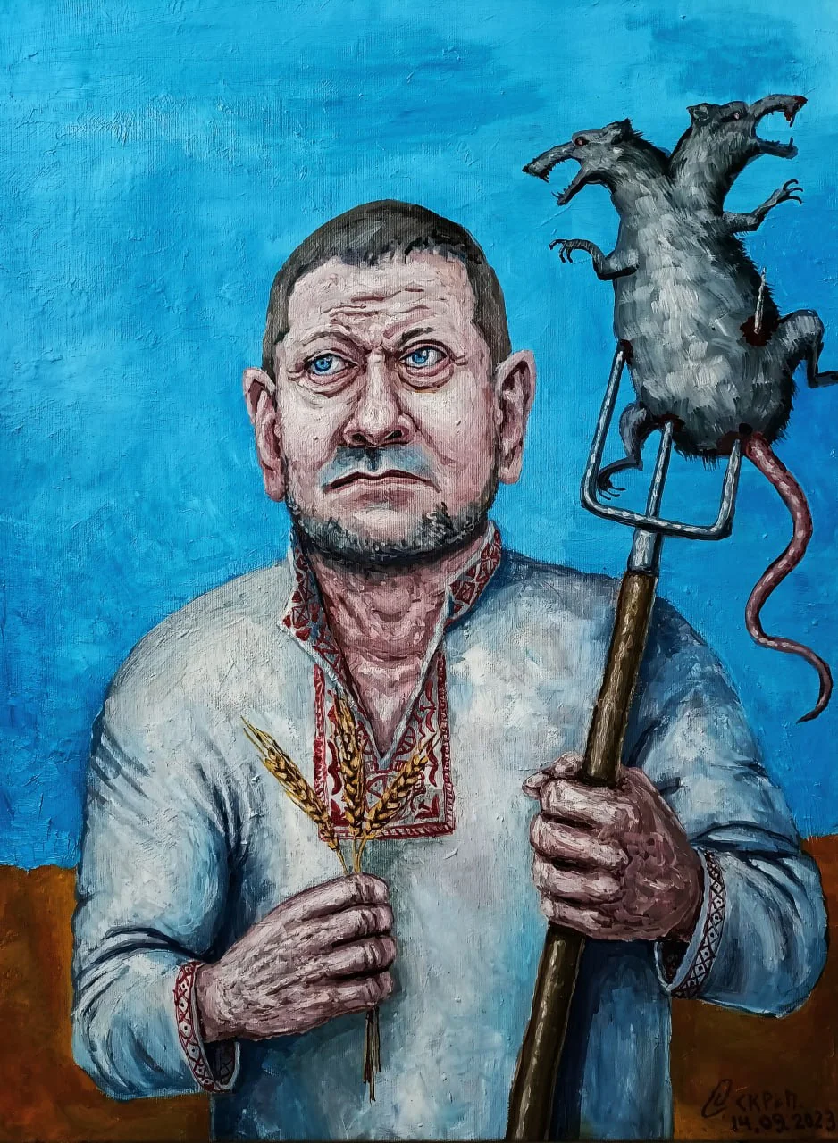 Cielo, campo, Zaluzhni y una rata