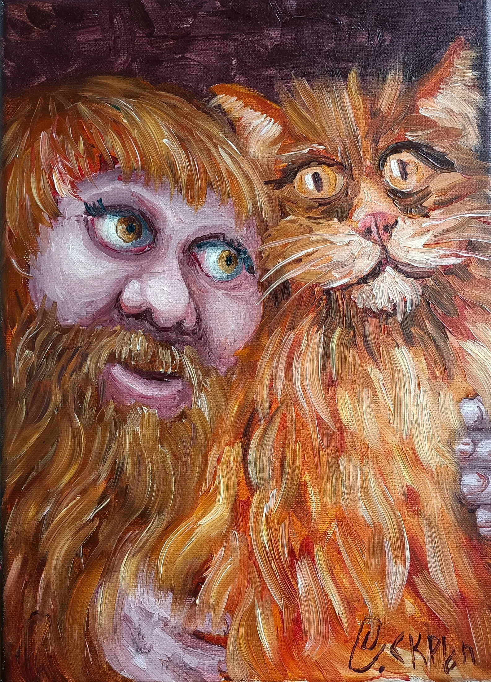 Домовой и рыжий кот